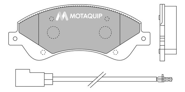 MOTAQUIP Комплект тормозных колодок, дисковый тормоз LVXL1302