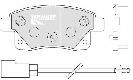 MOTAQUIP Piduriklotsi komplekt,ketaspidur LVXL1303