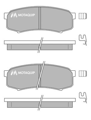 MOTAQUIP Комплект тормозных колодок, дисковый тормоз LVXL131