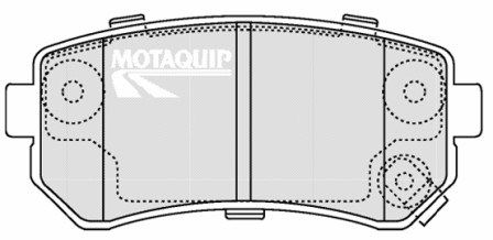 MOTAQUIP Комплект тормозных колодок, дисковый тормоз LVXL1310