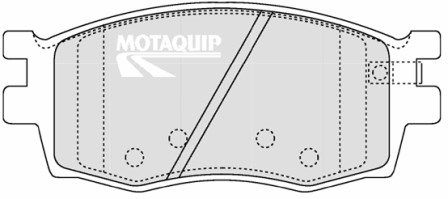 MOTAQUIP Комплект тормозных колодок, дисковый тормоз LVXL1311