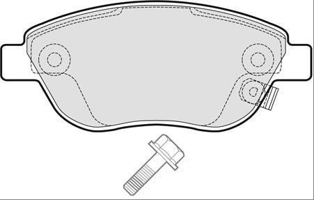 MOTAQUIP Piduriklotsi komplekt,ketaspidur LVXL1321