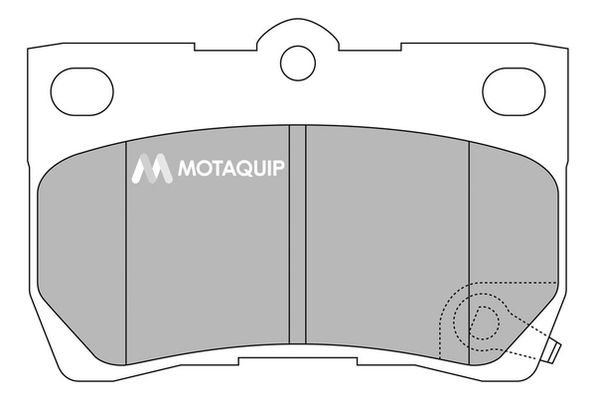 MOTAQUIP Комплект тормозных колодок, дисковый тормоз LVXL1361