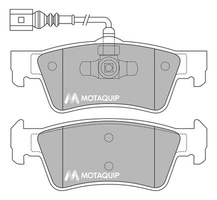 MOTAQUIP Комплект тормозных колодок, дисковый тормоз LVXL1375