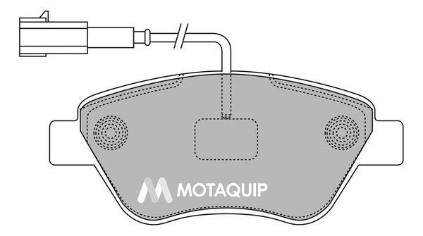 MOTAQUIP Комплект тормозных колодок, дисковый тормоз LVXL1383