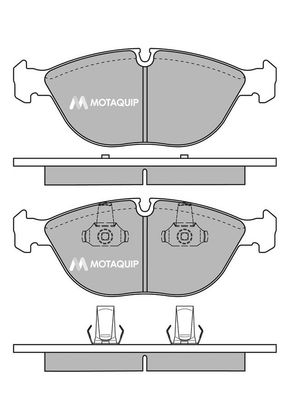 MOTAQUIP Комплект тормозных колодок, дисковый тормоз LVXL140