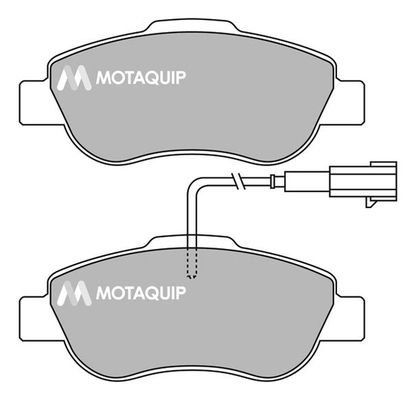 MOTAQUIP Комплект тормозных колодок, дисковый тормоз LVXL1410
