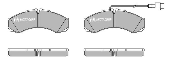 MOTAQUIP Комплект тормозных колодок, дисковый тормоз LVXL1427