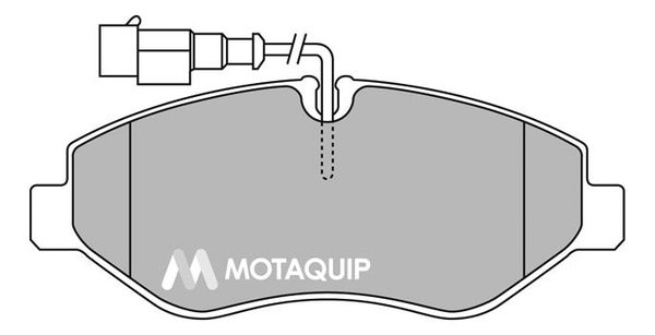 MOTAQUIP Комплект тормозных колодок, дисковый тормоз LVXL1434