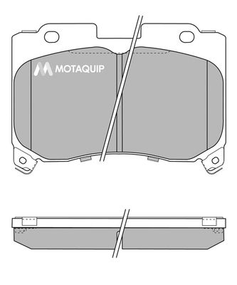 MOTAQUIP Комплект тормозных колодок, дисковый тормоз LVXL144
