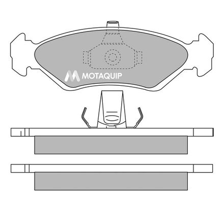 MOTAQUIP Комплект тормозных колодок, дисковый тормоз LVXL154