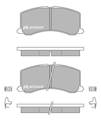 MOTAQUIP Комплект тормозных колодок, дисковый тормоз LVXL156