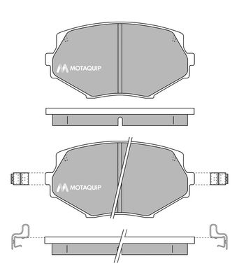 MOTAQUIP Комплект тормозных колодок, дисковый тормоз LVXL160