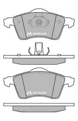 MOTAQUIP Комплект тормозных колодок, дисковый тормоз LVXL165