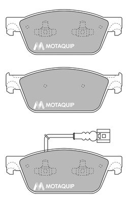 MOTAQUIP Комплект тормозных колодок, дисковый тормоз LVXL1696