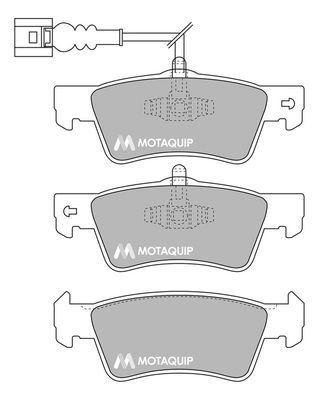 MOTAQUIP Комплект тормозных колодок, дисковый тормоз LVXL1706