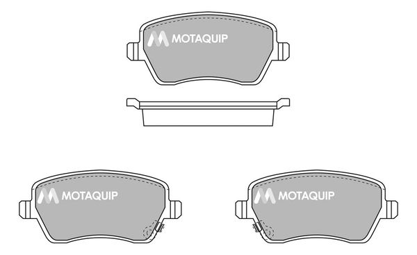 MOTAQUIP Комплект тормозных колодок, дисковый тормоз LVXL1710