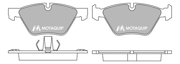 MOTAQUIP Комплект тормозных колодок, дисковый тормоз LVXL1715