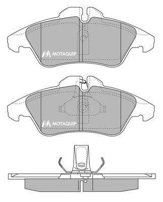 MOTAQUIP Комплект тормозных колодок, дисковый тормоз LVXL177