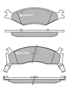 MOTAQUIP Комплект тормозных колодок, дисковый тормоз LVXL181