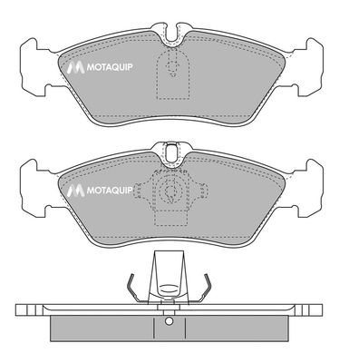 MOTAQUIP Комплект тормозных колодок, дисковый тормоз LVXL184