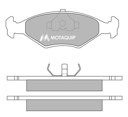 MOTAQUIP Комплект тормозных колодок, дисковый тормоз LVXL198