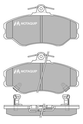 MOTAQUIP Комплект тормозных колодок, дисковый тормоз LVXL213