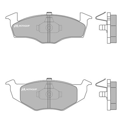 MOTAQUIP Комплект тормозных колодок, дисковый тормоз LVXL216
