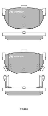 MOTAQUIP Комплект тормозных колодок, дисковый тормоз LVXL236