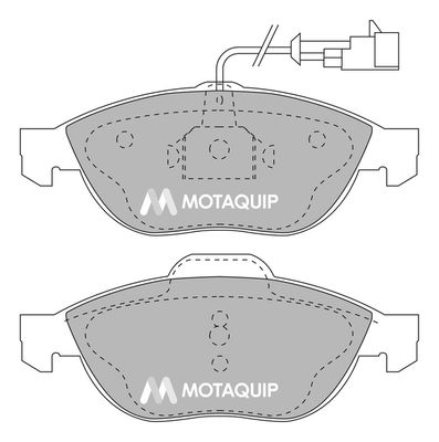 MOTAQUIP Комплект тормозных колодок, дисковый тормоз LVXL237