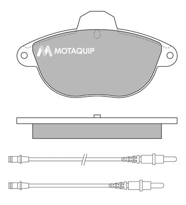 MOTAQUIP Комплект тормозных колодок, дисковый тормоз LVXL314