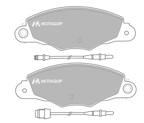 MOTAQUIP Piduriklotsi komplekt,ketaspidur LVXL319