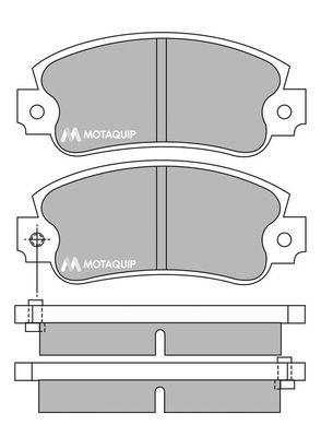 MOTAQUIP Комплект тормозных колодок, дисковый тормоз LVXL324