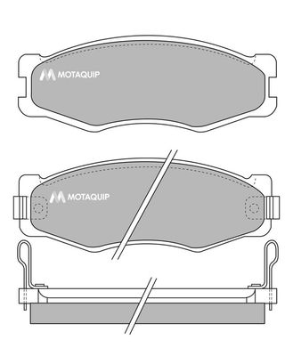 MOTAQUIP Комплект тормозных колодок, дисковый тормоз LVXL346
