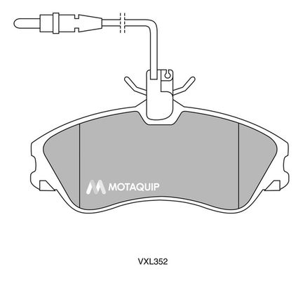 MOTAQUIP Комплект тормозных колодок, дисковый тормоз LVXL352
