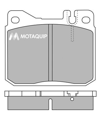 MOTAQUIP Комплект тормозных колодок, дисковый тормоз LVXL372