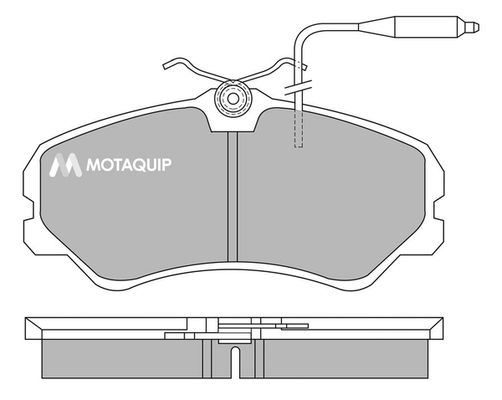 MOTAQUIP Комплект тормозных колодок, дисковый тормоз LVXL376