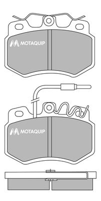 MOTAQUIP Комплект тормозных колодок, дисковый тормоз LVXL378