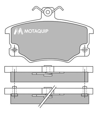 MOTAQUIP Комплект тормозных колодок, дисковый тормоз LVXL390