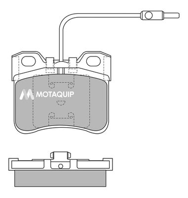 MOTAQUIP Комплект тормозных колодок, дисковый тормоз LVXL401