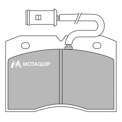 MOTAQUIP Комплект тормозных колодок, дисковый тормоз LVXL416