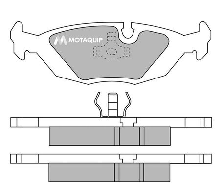 MOTAQUIP Комплект тормозных колодок, дисковый тормоз LVXL433