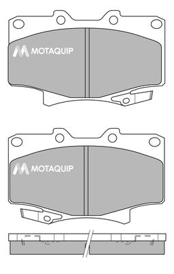 MOTAQUIP Комплект тормозных колодок, дисковый тормоз LVXL453
