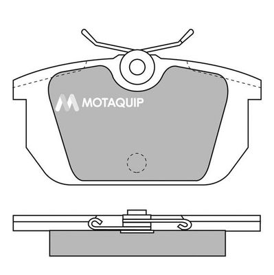 MOTAQUIP Комплект тормозных колодок, дисковый тормоз LVXL464