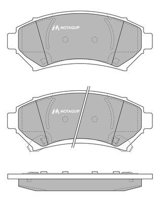 MOTAQUIP Комплект тормозных колодок, дисковый тормоз LVXL493