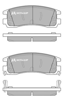 MOTAQUIP Комплект тормозных колодок, дисковый тормоз LVXL496