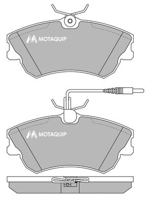 MOTAQUIP Комплект тормозных колодок, дисковый тормоз LVXL497
