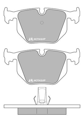 MOTAQUIP Piduriklotsi komplekt,ketaspidur LVXL501