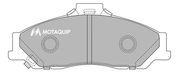 MOTAQUIP Комплект тормозных колодок, дисковый тормоз LVXL508