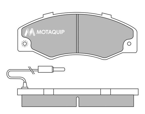 MOTAQUIP Комплект тормозных колодок, дисковый тормоз LVXL509